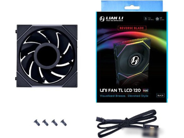 Вентилятор для корпуса Lian Li Uni Fan TL LCD 120 Reverse G99.12RTLLCD1B.00