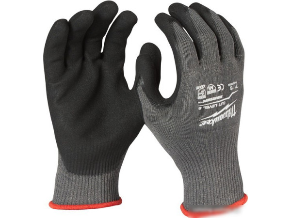Нитриловые перчатки Milwaukee Cut level 5/E 8/M 4932471424