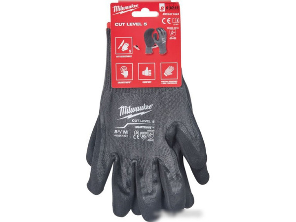 Нитриловые перчатки Milwaukee Cut level 5/E 8/M 4932471424