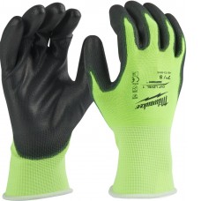 Перчатки хозяйственные Milwaukee Hi-Vis Cut level 1/A 11/XXL 4932492917 (12 пар)