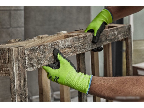 Перчатки хозяйственные Milwaukee Hi-Vis Cut level 2/B 10/XL 4932479924