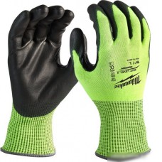 Перчатки хозяйственные Milwaukee Hi-Vis Cut level 4/D 10/XL 4932479929