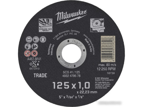 Отрезной диск Milwaukee SCS 41 4932479578