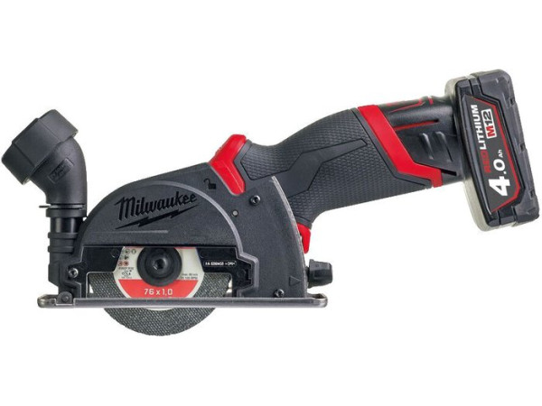 Монтажная (отрезная) пила Milwaukee M12 FCOT-422X Fuel 4933464619 (с 2-мя АКБ, кейс)