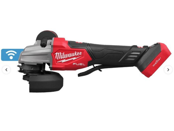 Угловая шлифмашина Milwaukee M18 Fuel One-Key M18FSAGSVO125X-502X 4933493553 (с 2-мя АКБ 5 Ач, кейс)