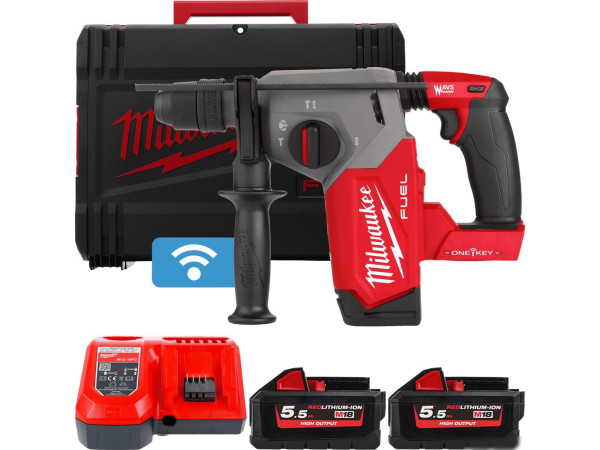 Перфоратор Milwaukee M18 FUEL M18ONEFHX-552X 4933478504 (с 2-мя АКБ, кейс)