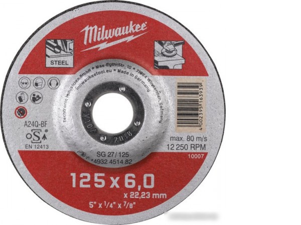 Шлифовальный круг Milwaukee 4932451482