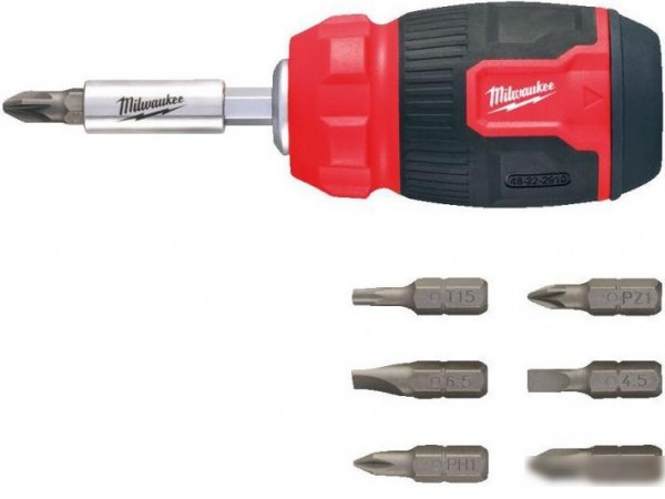 Набор отвертка с битами Milwaukee 4932492807 (8 предметов)