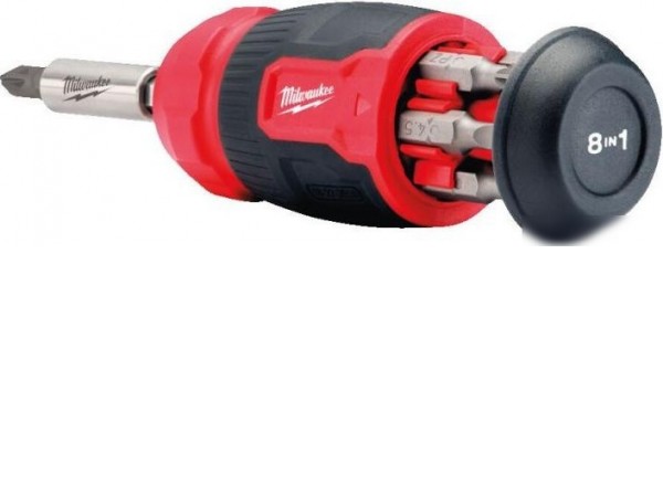 Набор отвертка с битами Milwaukee 4932492807 (8 предметов)