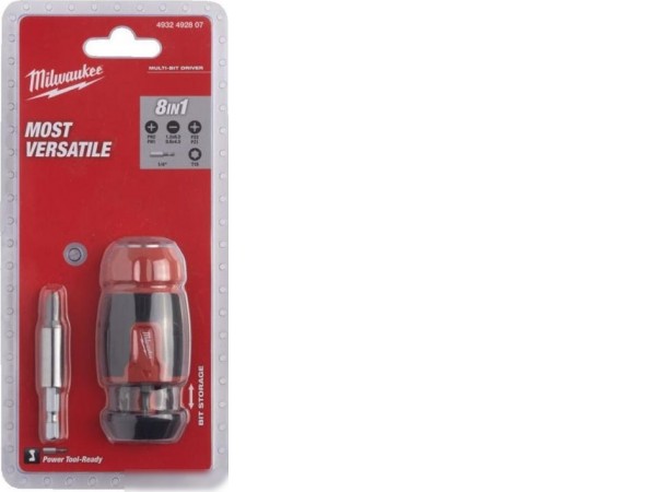 Набор отвертка с битами Milwaukee 4932492807 (8 предметов)