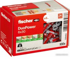 Дюбель универсальный Fischer DuoPower 6 x 30 535453 (100 шт)