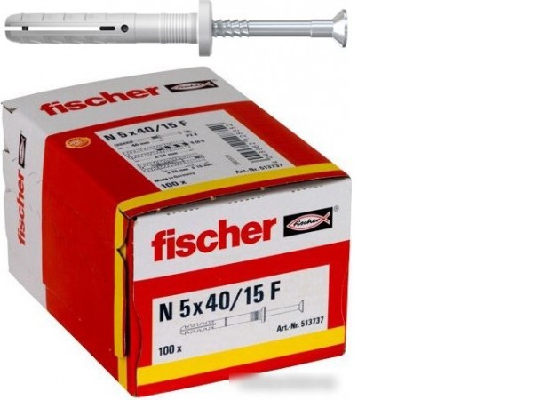 Дюбель-гвоздь Fischer N 5 x 40/15 F 513737 (100 шт)