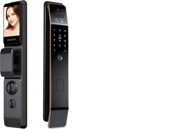 Дверной замок Roome Tuya 3D face intercom Lock 3D face-1 (черный)