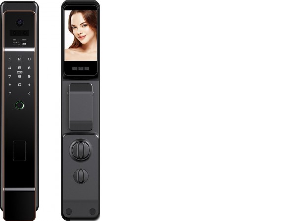 Дверной замок Roome Tuya 3D face intercom Lock 3D face-1 (черный)