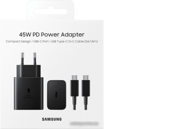 Сетевое зарядное Samsung EP-T4510XBEGRU