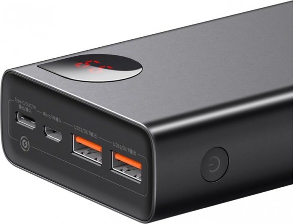 Портативное зарядное устройство Baseus Adaman Metal Digital Display PPIMDA-D01 20000mAh (черный)
