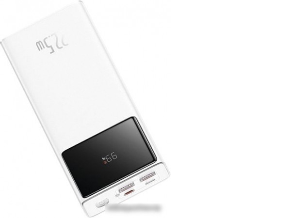 Внешний аккумулятор Baseus Star-Lord Digital Display Fast Charge 20000mAh (белый)