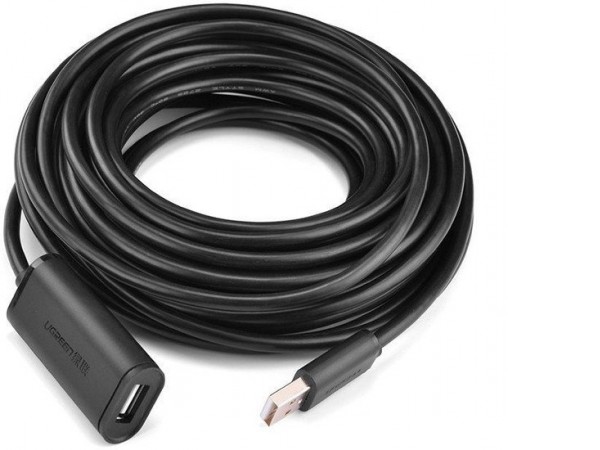 Кабель Ugreen US121 10319 USB Type-A - USB Type-A (5 м, черный)