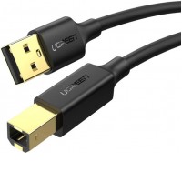 Кабель Ugreen US135 USB Type-A - USB Type-B (1 м, черный)