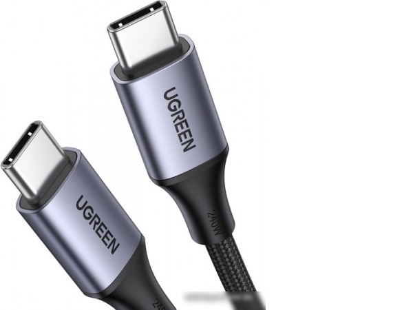 Кабель Ugreen US535 15311 USB Type-C - USB Type-C (1 м, черный)