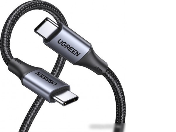 Кабель Ugreen US535 15311 USB Type-C - USB Type-C (1 м, черный)