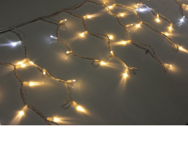 Гирлянда бахрома ULED ULED-LG-90-220V-(W-F-W/B)