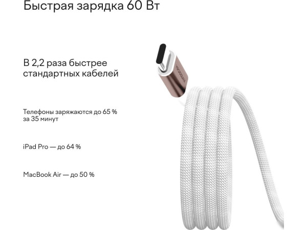 Кабель Magssory CBL001 (1.2м, титан)