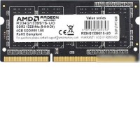 Оперативная память AMD Radeon R3 4GB DDR3 SODIMM PC4-10600 R334G1339S1S-UO