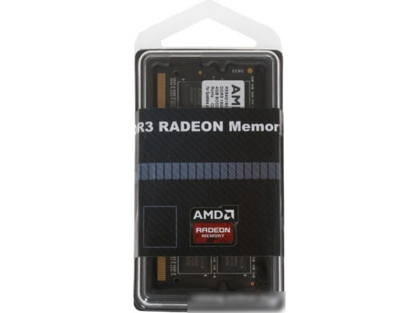 Оперативная память AMD Radeon R5 Entertainment 4GB DDR3 SODIMM PC4-12800 R534G1601S1S-U