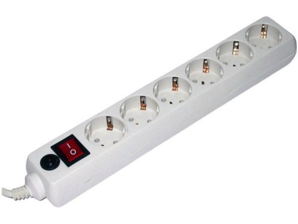 Сетевой фильтр Гарнизон 6 розеток, белый, 5 м (EHW-15-5.0M)