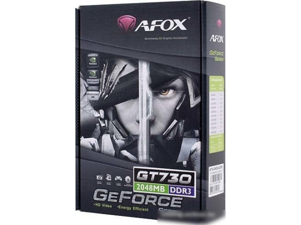 Видеокарта AFOX GeForce GT 730 2GB DDR3 AF730-2048D3L6