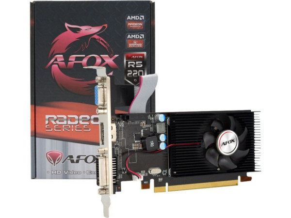 Видеокарта AFOX Radeon R5 220 1GB DDR3 AFR5220-1024D3L5