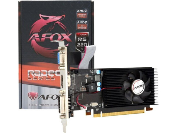 Видеокарта AFOX Radeon R5 220 2GB GDDR3 AFR5220-2048D3L5