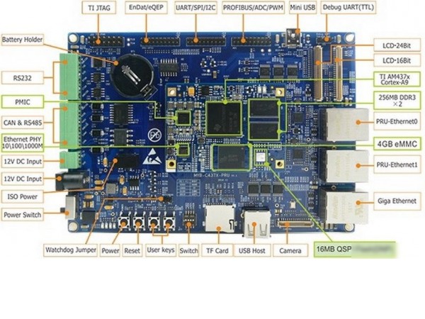 Одноплатный компьютер Myir MYD-C4377-4E512D-100-I-PRU