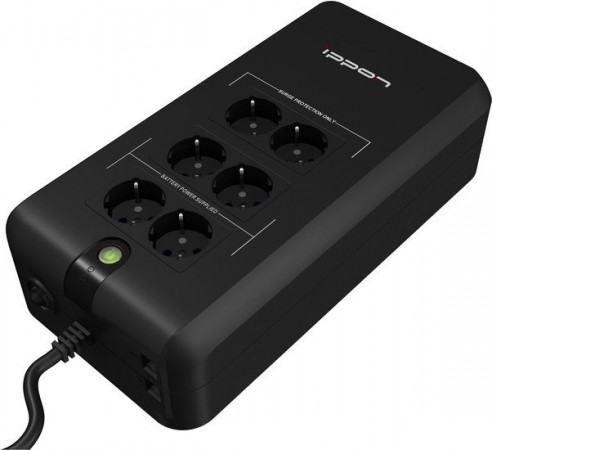 Источник бесперебойного питания IPPON Back Verso New 600 600VA