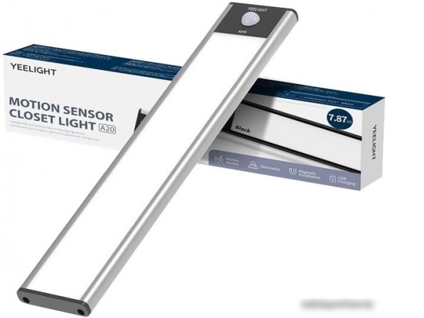 Ночник Yeelight Motion Sensor Closet Light A20 YLCG002 (серебристый)