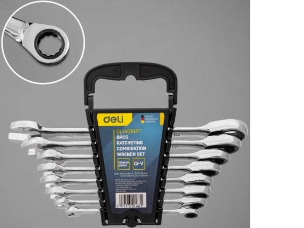 Набор ключей Deli DL140108T (8 предметов)