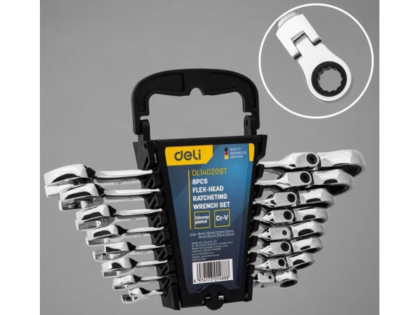 Набор ключей Deli DL140208T (8 предметов)