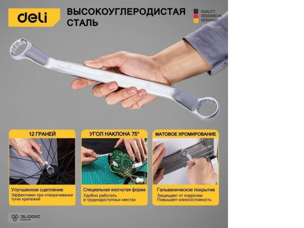 Набор ключей Deli DL150008A (8 предметов)