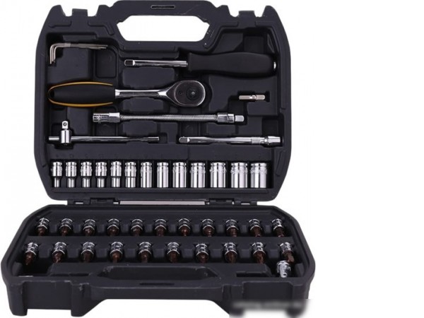 Набор трещотка с головками и битами Deli DL1046 (46 предметов)