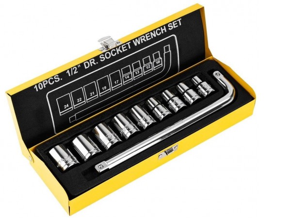 Набор трещотка с головками Deli DL2010T (10 предметов)