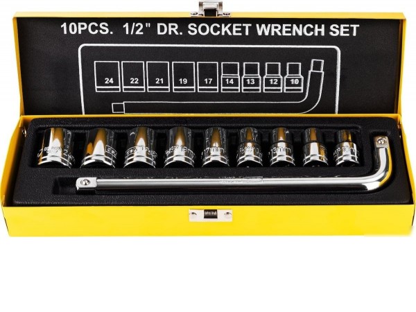 Набор трещотка с головками Deli DL2010T (10 предметов)