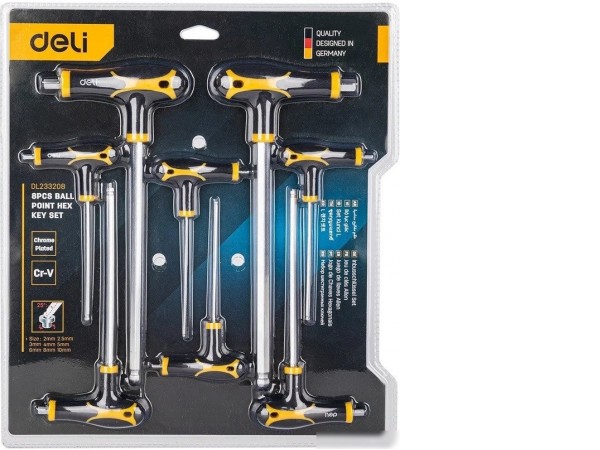 Набор ключей Deli DL233208 (8 предметов)