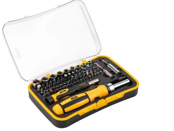 Набор отвертка с битами и головками Deli DL3565 (65 предметов)