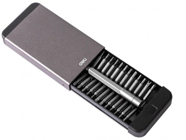 Набор отвертка с битами Deli DL3525 (25 предметов)