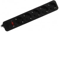 Сетевой фильтр ExeGate 5 розеток, 5 м, черный (SP-5-5B)