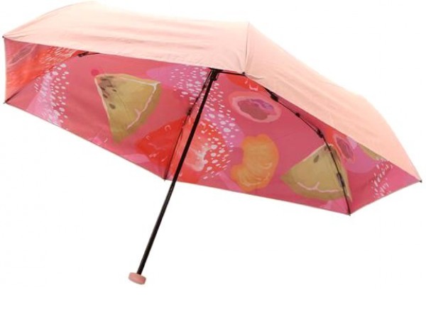 Складной зонт Ninetygo Summer Fruit UV Protection (розовый)