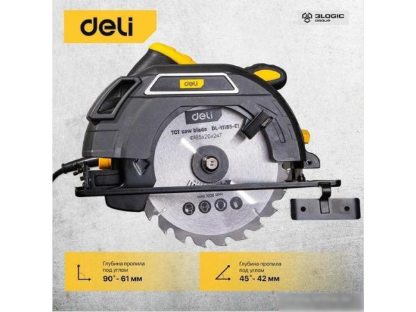 Дисковая (циркулярная) пила Deli DL-YJ185-E1 103011
