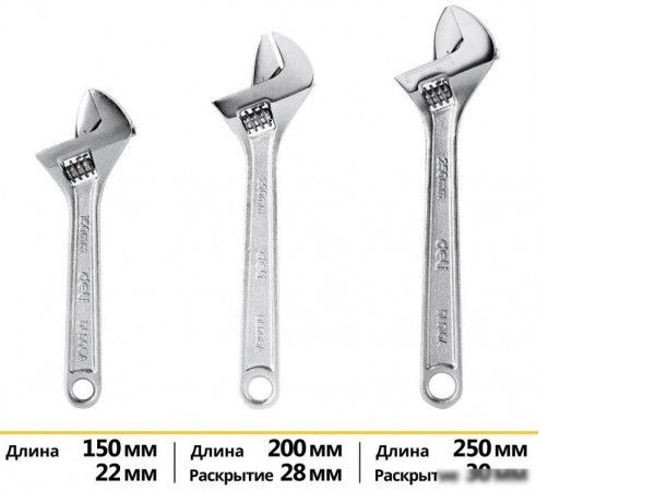 Набор ключей Deli DL006A-3 (3 предмета)