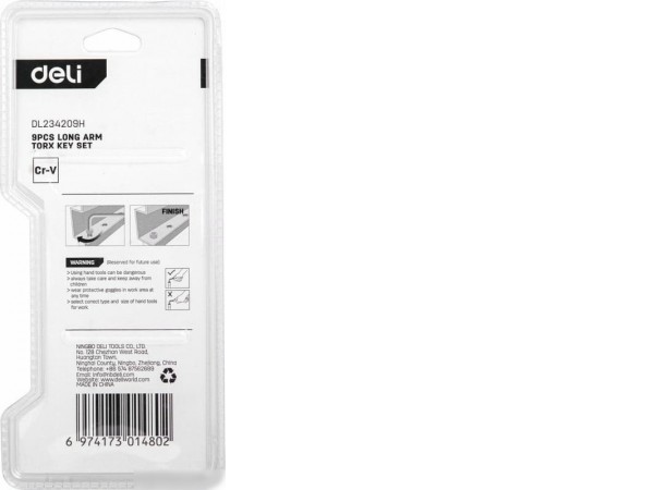 Набор ключей Deli DL234209H (9 предметов)